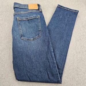 MUTUAL WEAVE Taper Jeans Mens 34x34 Blue Denim Stretch Casual Modern Classic‎